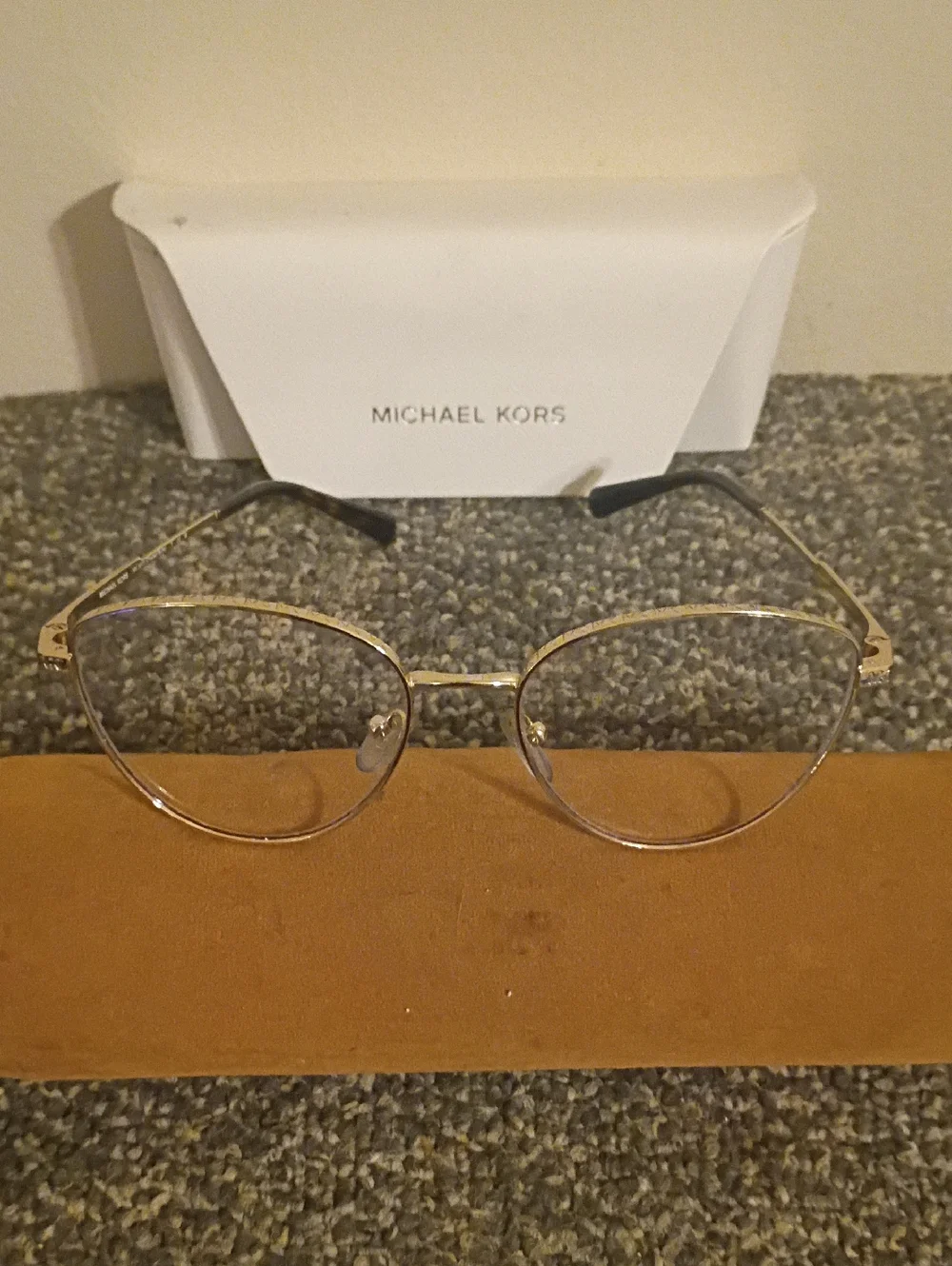 Michael Kors Gold Rim Aviator Glasses